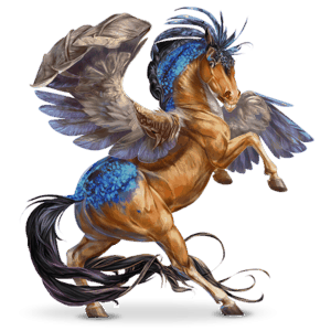 caballo errante de las aves alcedo