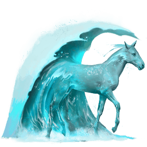 caballo de agua ola